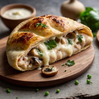 Chicken Alfredo Calzone