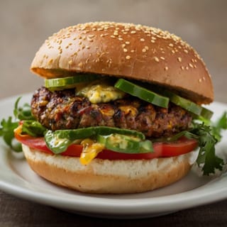 Justice Jalapeno Burger