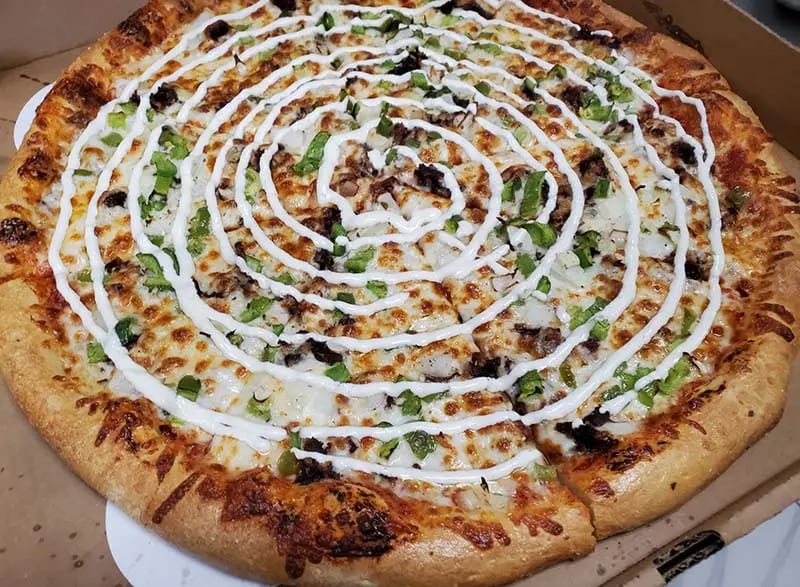 Deen's Philly Pie Pizza.