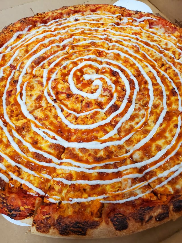 Buffalo Chicken Pizza.